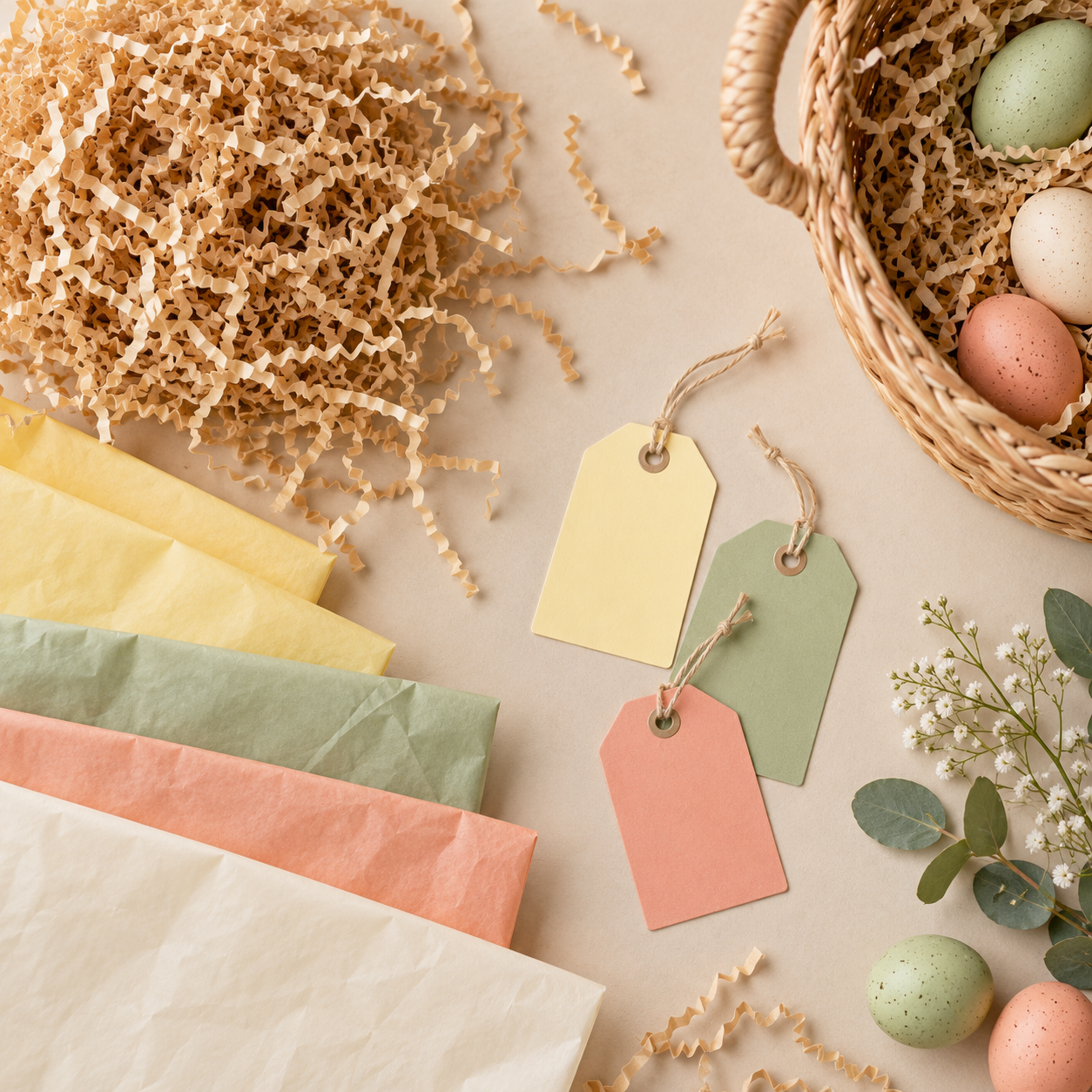 Original representative commercial visual for Easter Basket Filler and Gift Tag Set.
