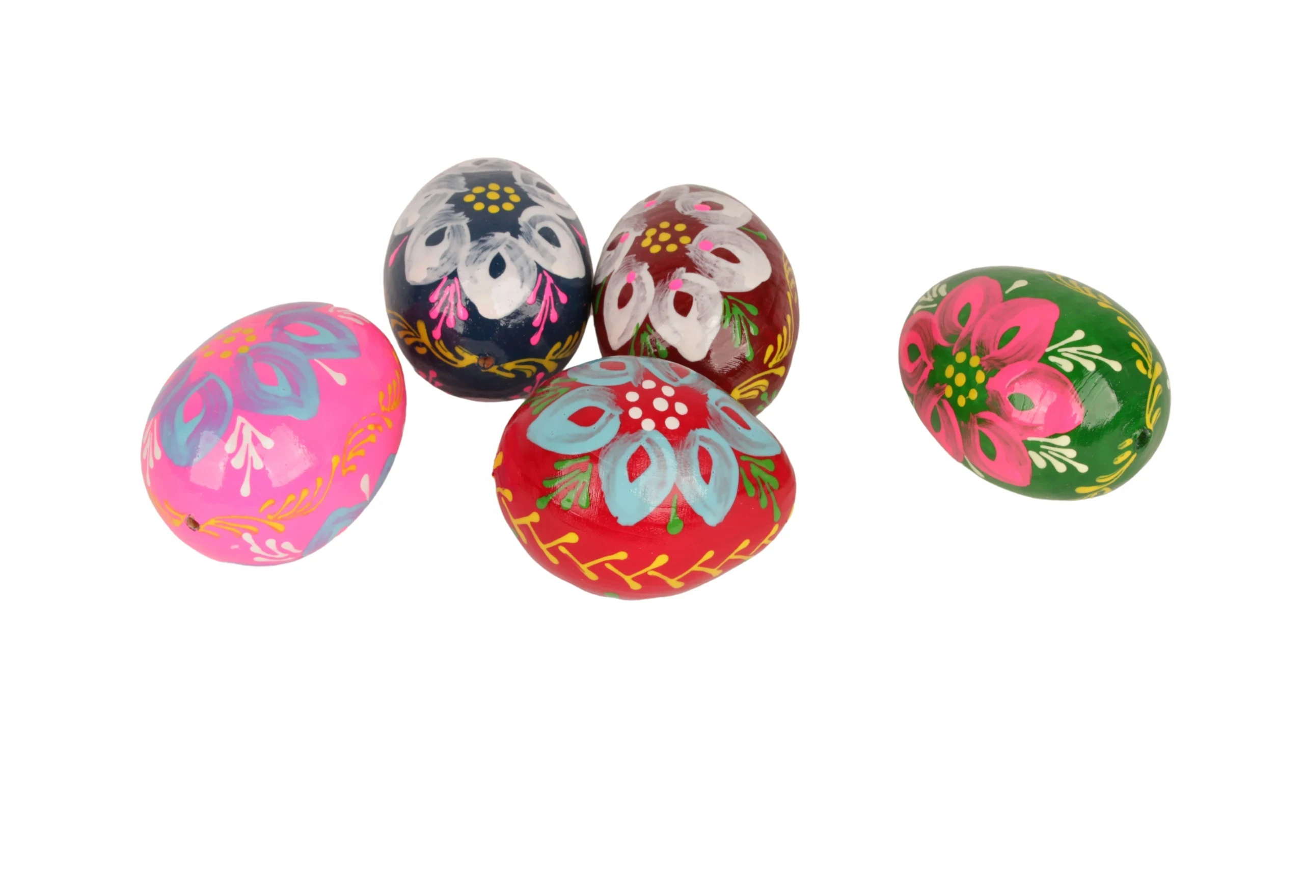 Original representative commercial visual for Efo Polish Premium Hand-Painted European Beech Wood Easter Eggs-Decorative Ornaments 65x45mm Size Wholesale Easter Holiday Decor.
