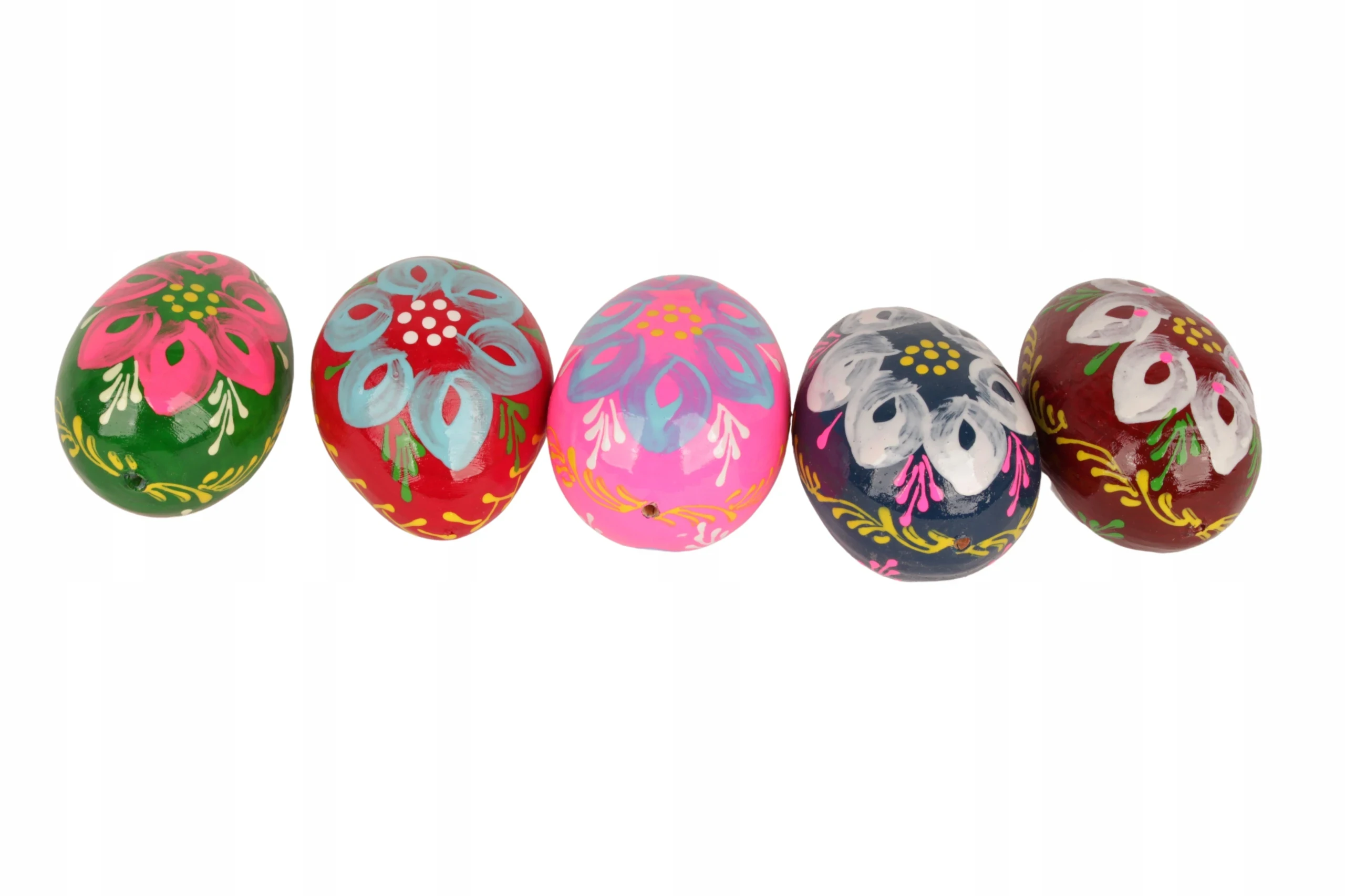 Original representative commercial visual for Efo Polish Premium Hand-Painted European Beech Wood Easter Eggs-Decorative Ornaments 65x45mm Size Wholesale Easter Holiday Decor.