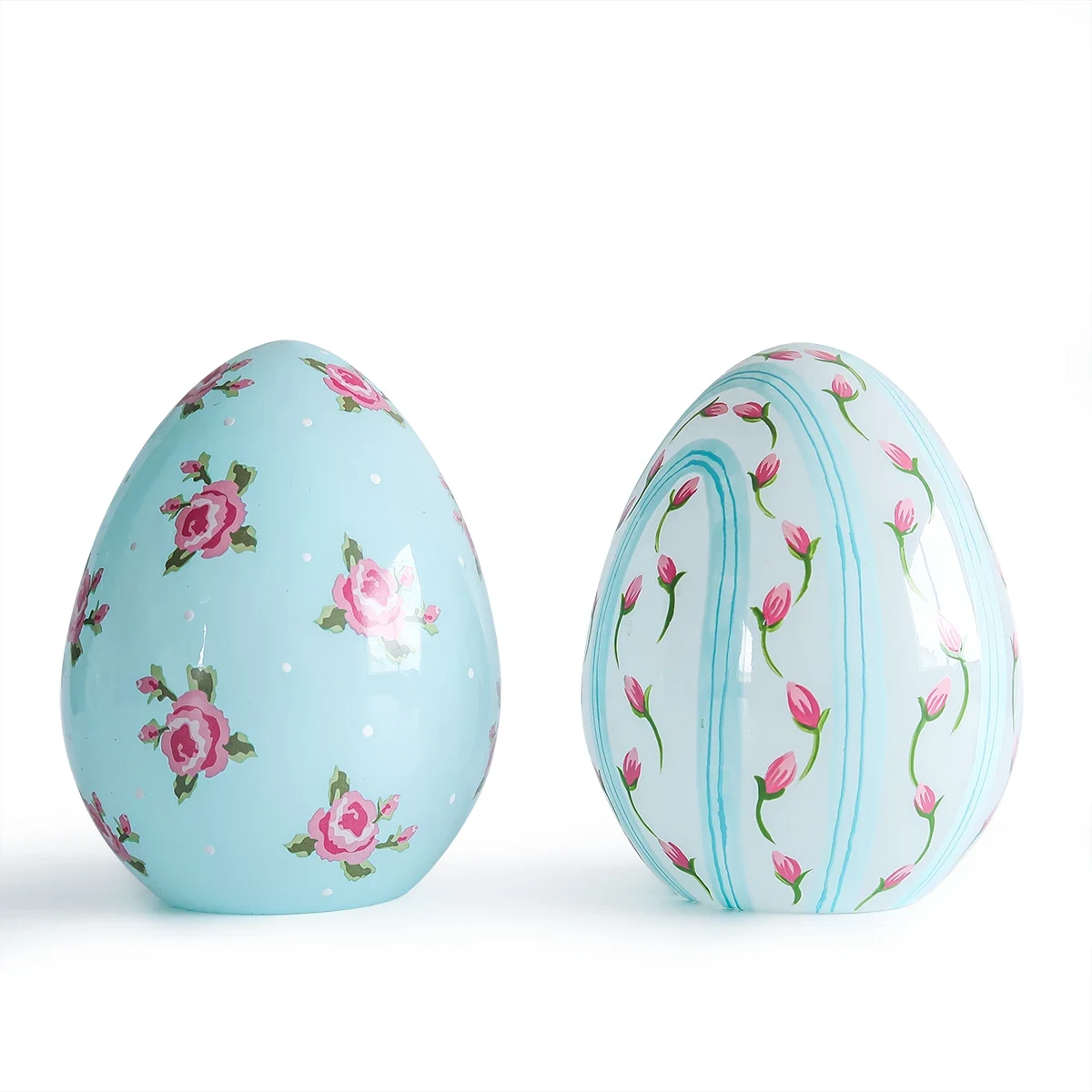 Original representative commercial visual for Wholesale Handmade Coloring Led Blown Glass Craft Easter Egg Decorations 2026 Best Selling Products with Lights.