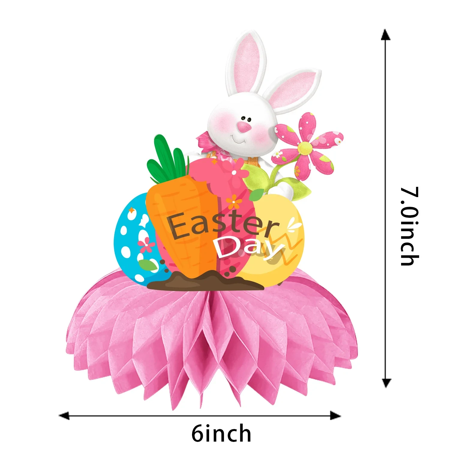 Original representative commercial visual for 2023 Easter Party Table Decoration 9pcs/set Honeycomb Centerpiece for Honeycomb Ornaments Easter Decoration 2023.