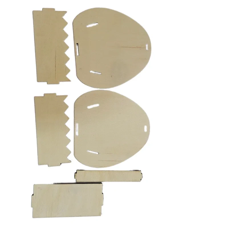 Original representative commercial visual for Unfinished Eco-friendly Plywood Easter Graffiti Egg Basket 10.5x12cm for Party Decorations.