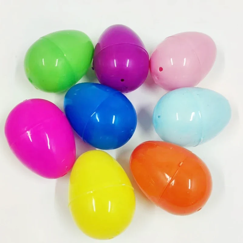 Original representative commercial visual for 5.7x4.2cm Easter Decoration Eggs Plastic for 2023 Hunt Easter Custom Eggs for Easter Festival Party Decorations.
