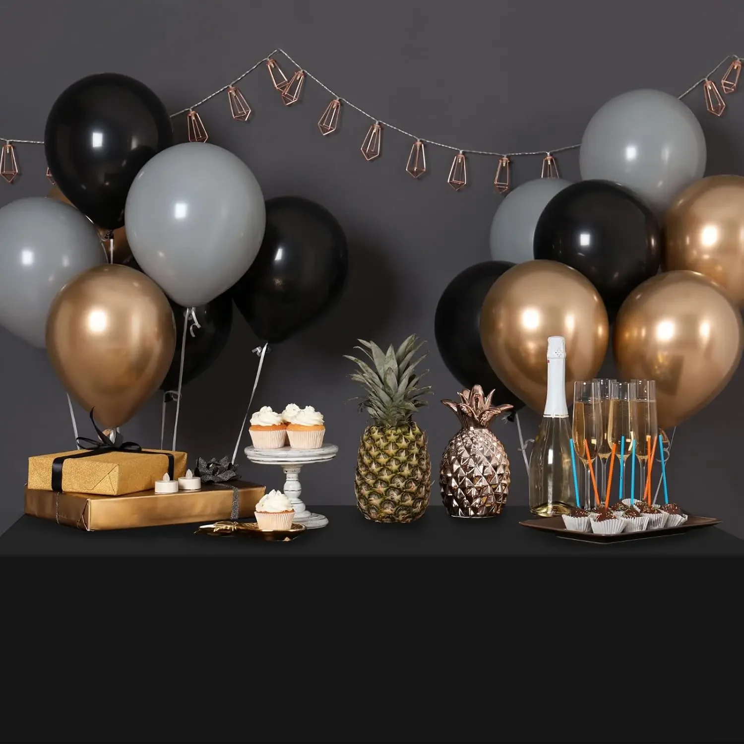 Original representative commercial visual for Customizable PE Foil Disposable Table Cover for Weddings Baby Showers Birthdays Christmas Easter Parties-Party Decoration.