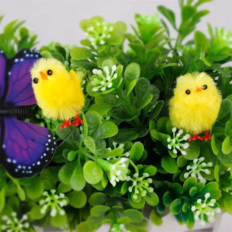 Original representative commercial visual for 60pcs Mini Easter Chicks Easter Decorative Chicken Yellow Little Chicken Hot Sale 3cm High.