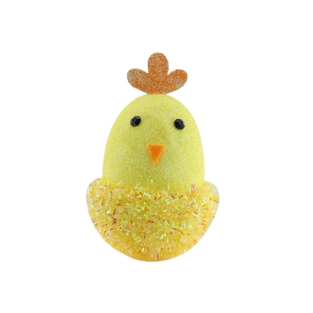 Original representative commercial visual for New Arrival Handmade Easter Gift Set Cute Baby Chicks Polyfoam Glitter Easter Eggs Mini Home Decorations for Wholesale.