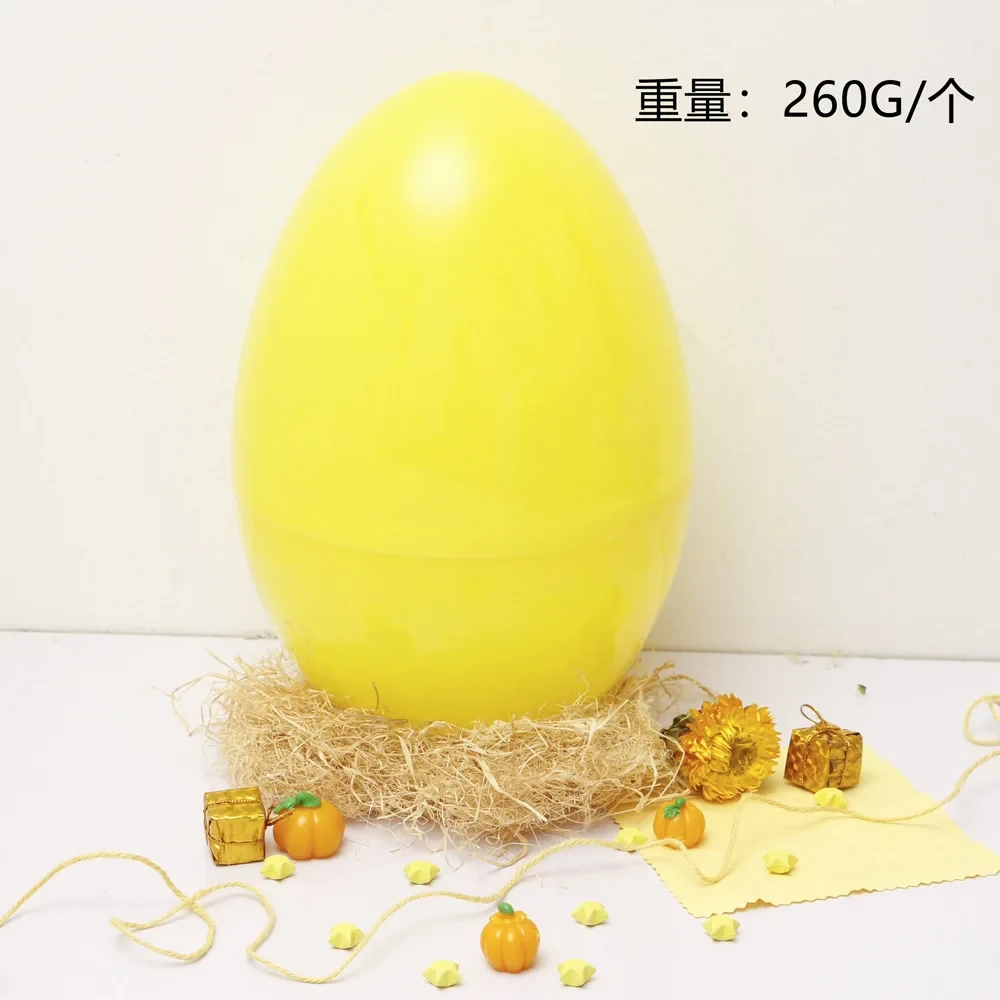 Original representative commercial visual for Wholesale Jumbo Fillable Bright Plastic Easter Eggs for Easter Decoration and Fishing Available in Various Sizes.