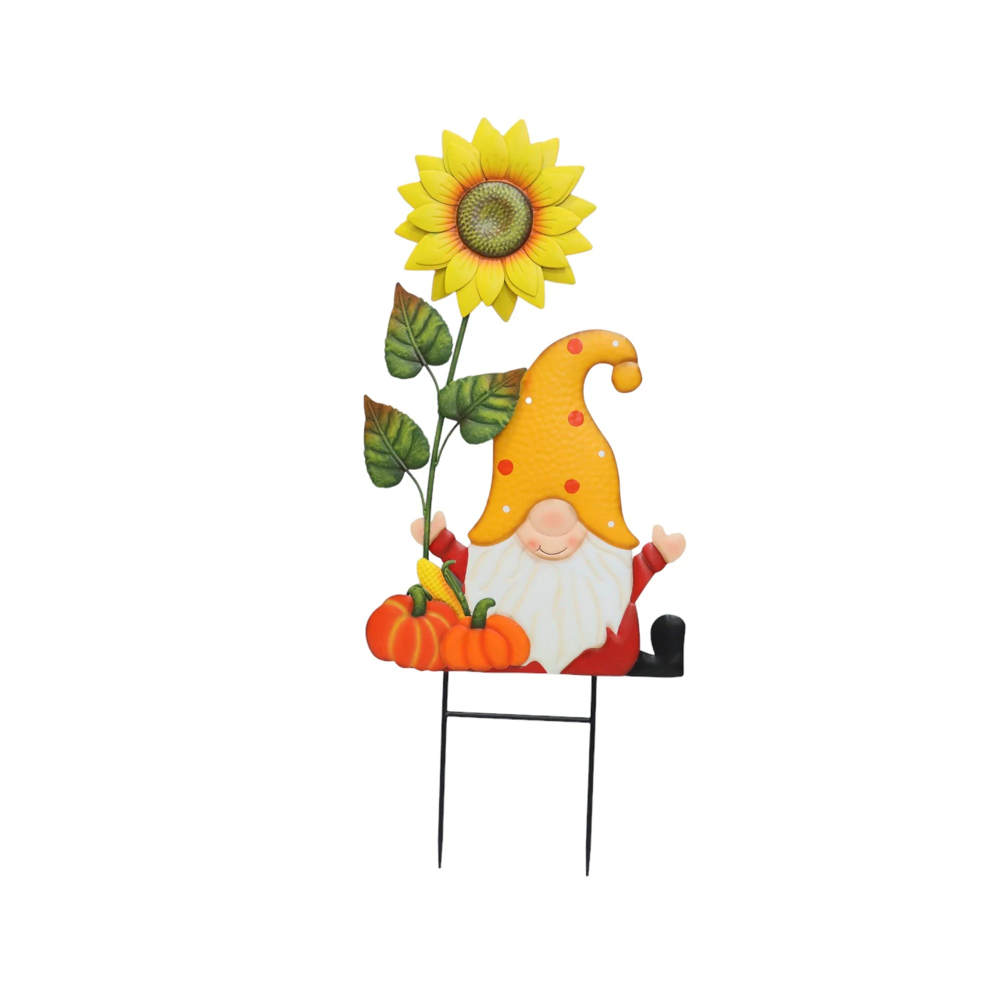Original representative commercial visual for Welcome Easter Decorative Metal Water Pump Stake with Bunny and Welcome Sign.