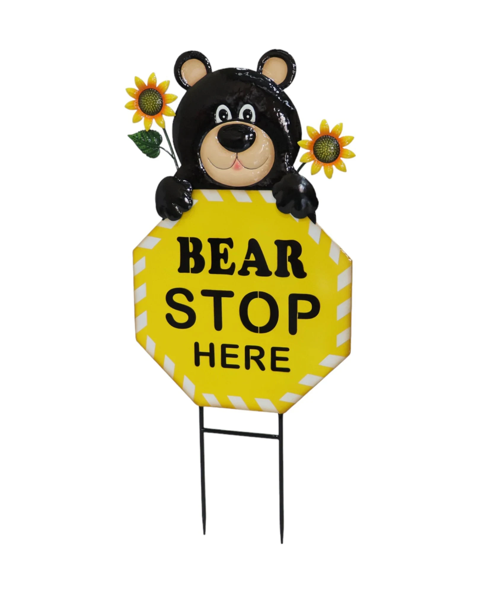 Original representative commercial visual for Welcome Easter Decorative Metal Water Pump Stake with Bunny and Welcome Sign.