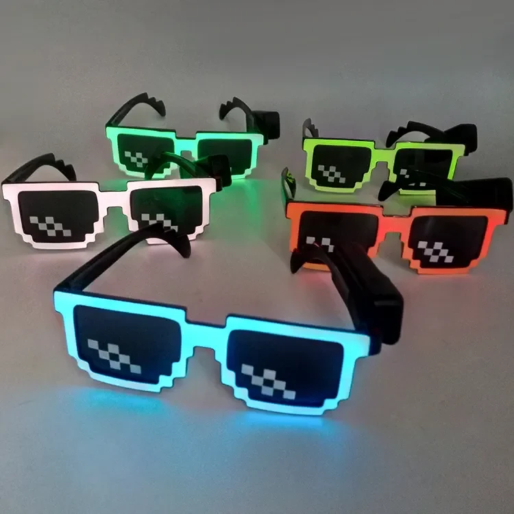 Original representative commercial visual for 2026 New Outdoor LED Wireless Light-Up Flashing Glasses Plastic Christmas Easter Graduation Parties for Party Decor.