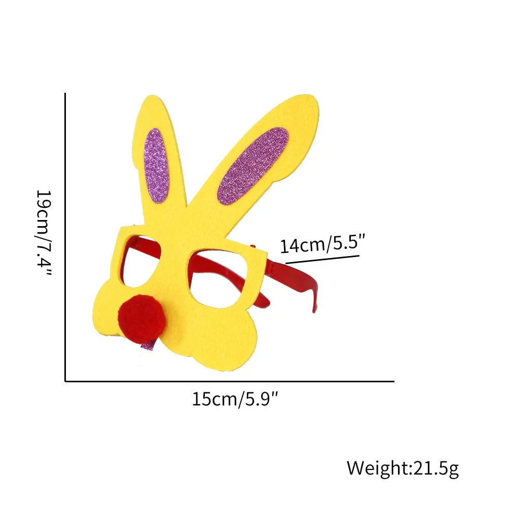 Original representative commercial visual for 2025 Easter Party Decoration Easter Plastic Egg Cartoon Animals and Eggs Glasses for Easter Decoration.
