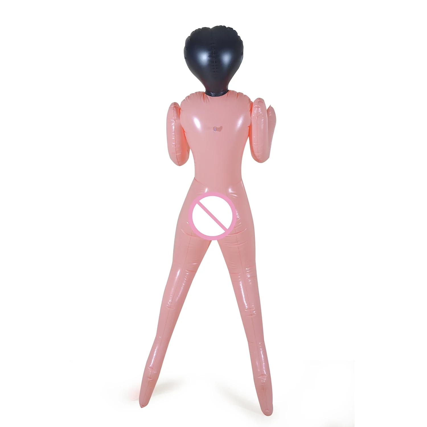 Original representative commercial visual for Customizable PVC Inflatable Foldable Female Model Simulator Doll Men Bachelorette Party Thanksgiving Easter Gifts DIY Decoration.
