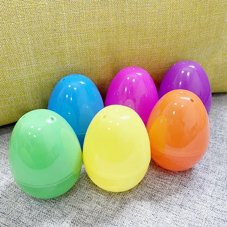 Original representative commercial visual for Large Fillable Plastic Easter Eggs Hunt Toys Kids Party Gift Decorations.