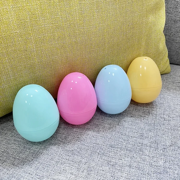 Original representative commercial visual for Large Fillable Plastic Easter Eggs Hunt Toys Kids Party Gift Decorations.
