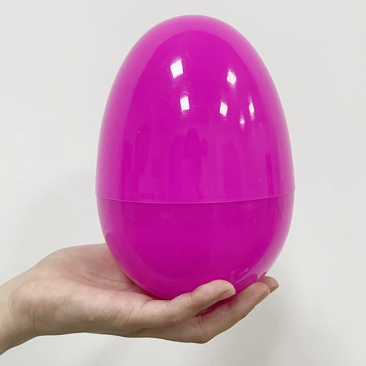 Original representative commercial visual for Large Fillable Plastic Easter Eggs Hunt Toys Kids Party Gift Decorations.