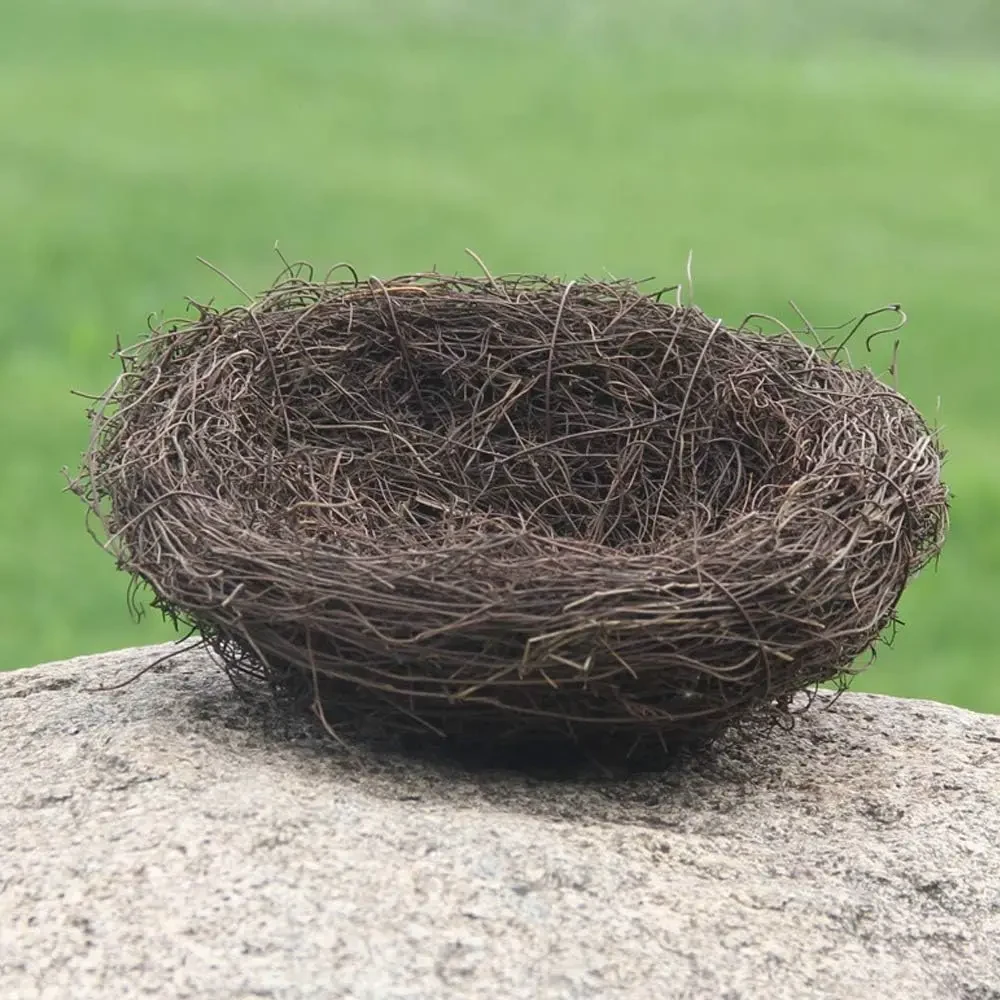 Original representative commercial visual for Wholesale Handmade Rattan Bird Nest Artificial Easter Craft for Home Decor and Party Garden Ornaments.