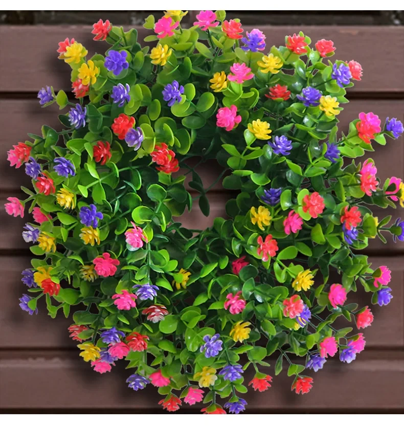 Original representative commercial visual for Wholesales Artificial Door Wreaths Decorative Flowers Christmas Easter Spring Wreaths for Front Door Home Decorations.