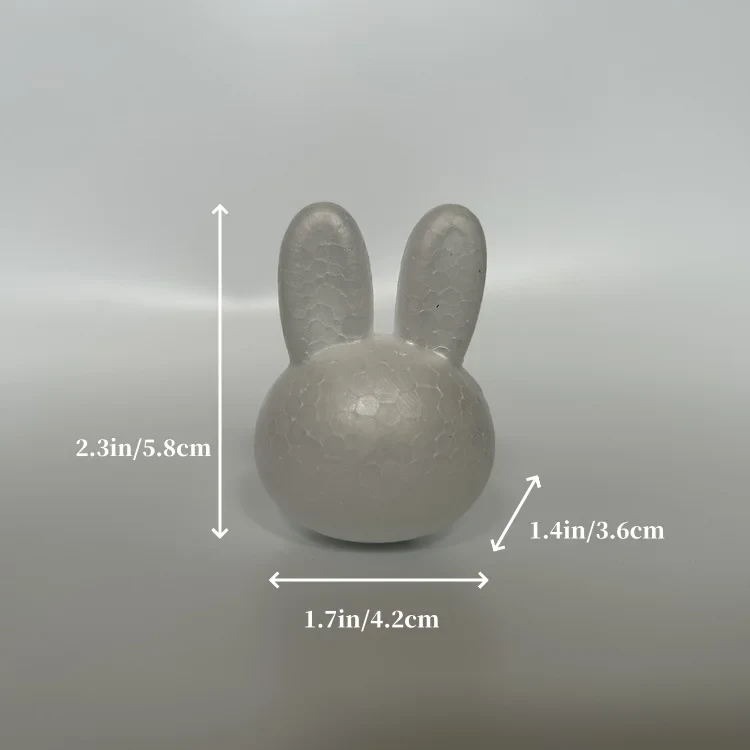 Original representative commercial visual for New Arrival DIY Animal-Themed Polyfoam Molding Crafts for Easter Party White Foam Foam Decorations for School Craft.