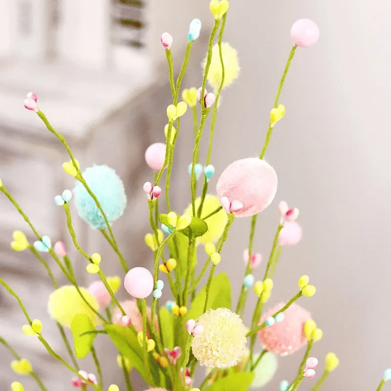 Original representative commercial visual for Easter Decorations Creative Easter Egg Decoration Tree for Home Party Scene Tabletop Decoration.