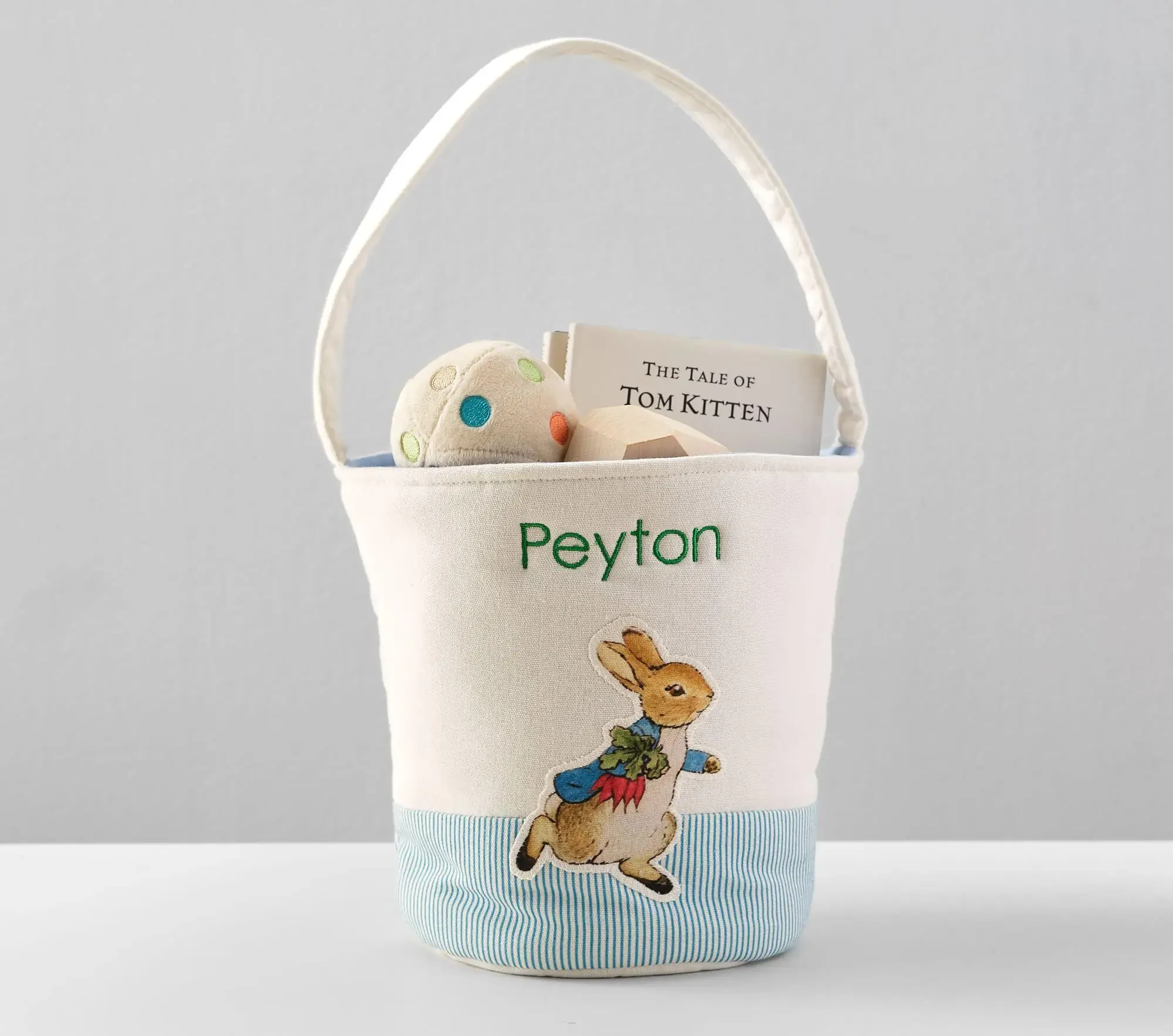Original representative commercial visual for Factory Hot Selling Children's Easter Bunny Shaped Canvas Gift Bags & Baskets-Durable Holiday Decoration for Eggs & Candy Bucket.