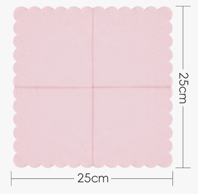 Original representative commercial visual for 20-40pcs Luxury Pink Paper Napkins for Chinese New Year Christmas Easter Parties-Home Restaurant Decoration New Arrival.