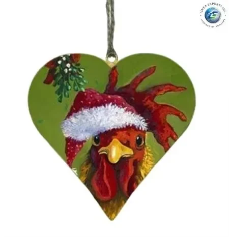 Original representative commercial visual for Unique Design Durable Metal Decorative Heart Shape Easter Pendants Ribbon Loop for Indoor Holiday Tree Hanging Decor Available.