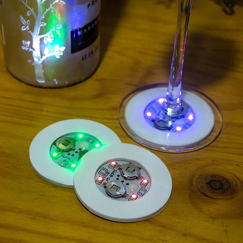 Original representative commercial visual for Hot Selling 6*0.3cm EVA LED Bottle Sticker Festive and School Decorations for Halloween Easter and Parties.
