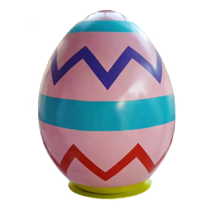 Original representative commercial visual for 2025 Customized Large Giant Fiberglass Easter Egg for Easter Holiday Party Decorations.
