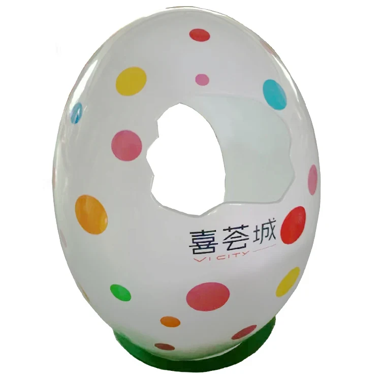 Original representative commercial visual for 2025 Customized Large Giant Fiberglass Easter Egg for Easter Holiday Party Decorations.