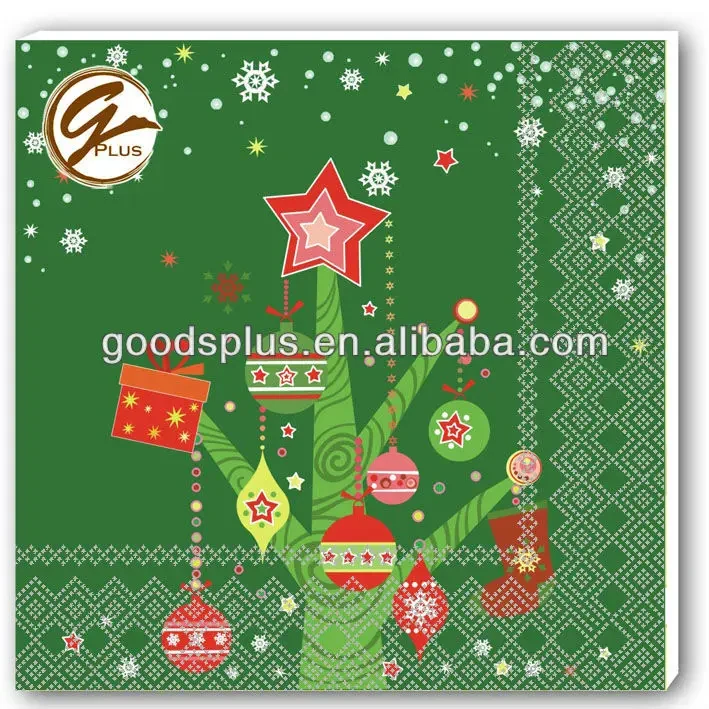 Original representative commercial visual for Personalized Design Food Grade Paper Napkin for Christmas and Easter Decoration Environment-Friendly.