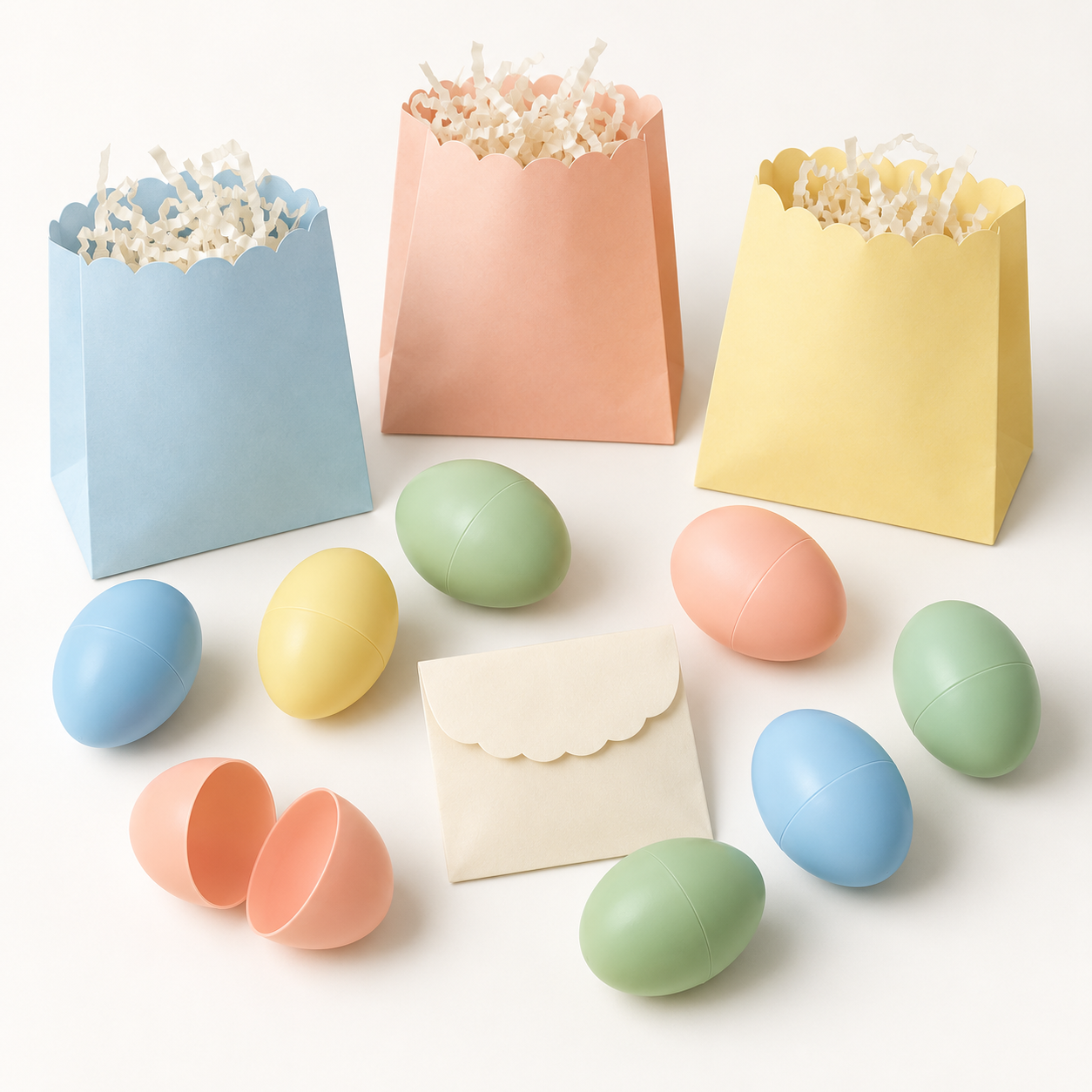 Original representative commercial visual for Easter Favor Bag and Egg Set.